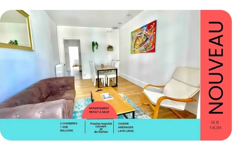 T3 vichy centre - renové - ideal étudiant