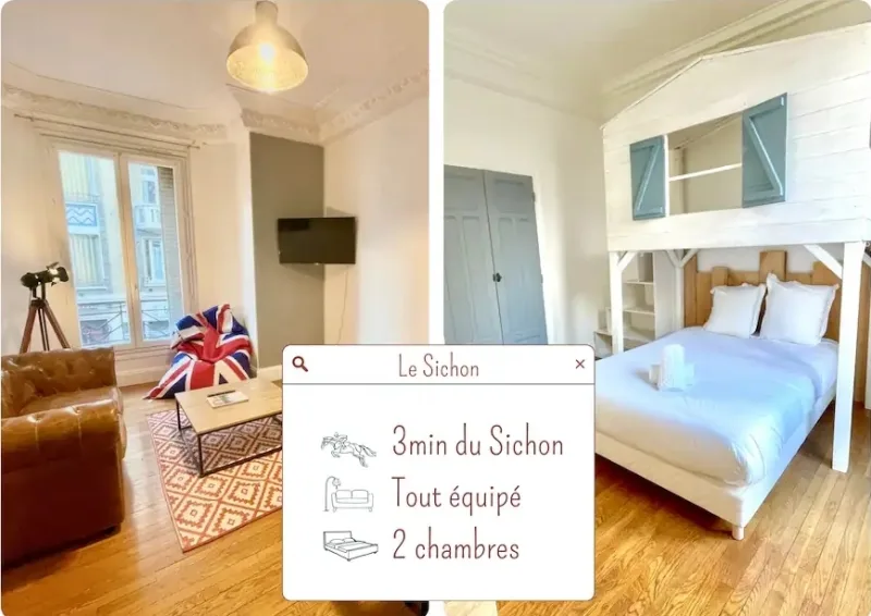location ou colocation T3 meublé - vichy centre - Climatisation