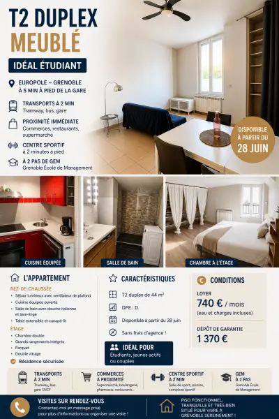 T2 DUPLEX MEUBLE EUROPOLE