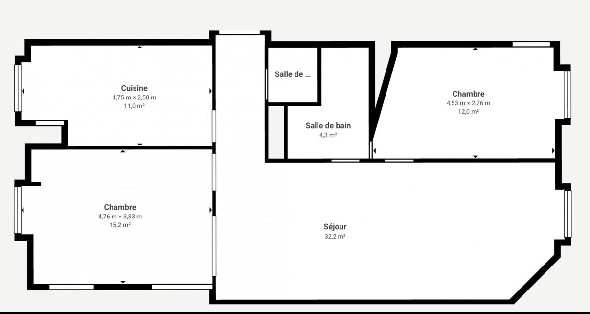 Co loc 82m apt . Chambre 13m Lyon 7