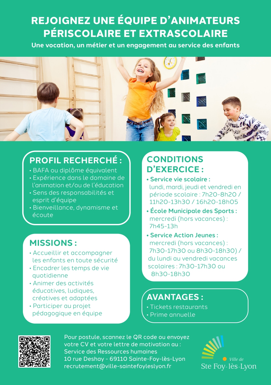 Animateur périscolaire / extrascolaire (H/F)